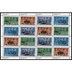 canada stamp 1540a second world war 1944 1994 m pane bl
