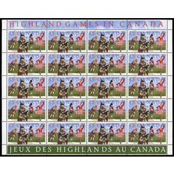 canada stamp 1655 highland games 45 1997 m pane bl