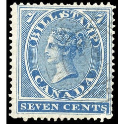 canada revenue stamp fb7 first bill issue 7 1864