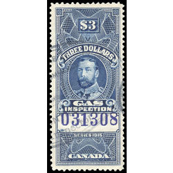 canada revenue stamp fg31a george v gas inspection 3 1915
