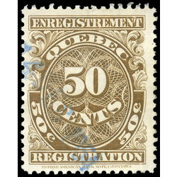 canada revenue stamp qr21 registration 50 1912