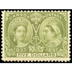 canada stamp 65 queen victoria jubilee mint fine 5 1897  3