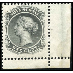 nova scotia stamp 8i queen victoria 1 1860
