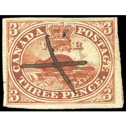 canada stamp 4 beaver 3d 1852 u vf 005