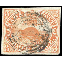 canada stamp 4 beaver 3d 1852 u vf 006