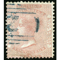 british columbia vancouver island stamp 2a queen victoria 2 d 1860 u f 002
