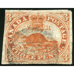 canada stamp 4 beaver 3d 1852 u f vf 008