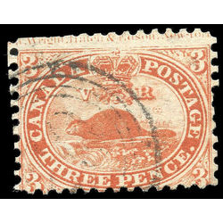 canada stamp 12 beaver 3d 1859 u vg 001