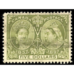 canada stamp 65 queen victoria diamond jubilee 5 1897 U VF 001