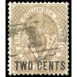 british columbia vancouver island stamp 8 surcharges 1867 u f 001