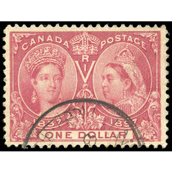 canada stamp 61 queen victoria diamond jubilee 1 1897 U VF 001