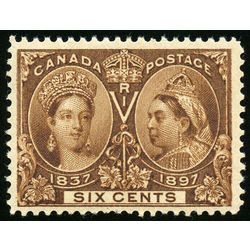 canada stamp 55i queen victoria diamond jubilee 6 1897 M VF 002