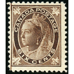 canada stamp 71i queen victoria 6 1897 M F 001