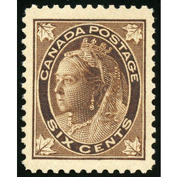 canada stamp 71 queen victoria 6 1897 m vfnh 002