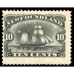 newfoundland stamp 59 schooner 10 1887 m vg 002