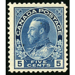 canada stamp 111 king george v 5 1914 m fnh 001