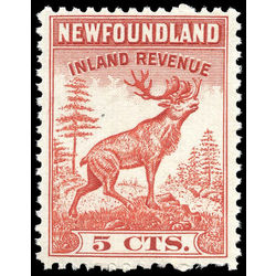 canada revenue stamp nfr26 caribou 5 1938