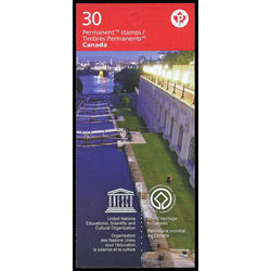 canada stamp bk booklets bk639 unesco world heritage sites in canada 2016