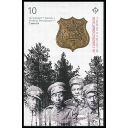 canada stamp bk booklets bk642 no 2 construction battalion 2016