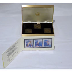 souvenir collection of 1976 with bronze replica of the stamps b10 12