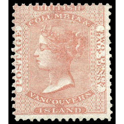 british columbia vancouver island stamp 2 queen victoria 2 d 1860 m f 003