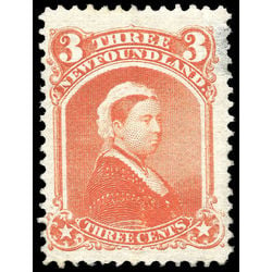 newfoundland stamp 33 queen victoria 3 1870 m vf 006