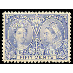 canada stamp 60ii queen victoria diamond jubilee 50 1897 M VF 003