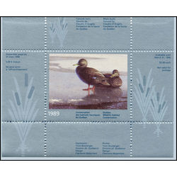 quebec wildlife habitat conservation stamp qw2 black ducks by claudio d agelo 5 1989
