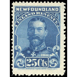 canada revenue stamp nfr18 king george v 25 1910