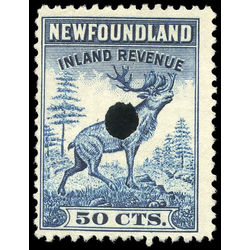 canada revenue stamp nfr49 caribou 50 1966