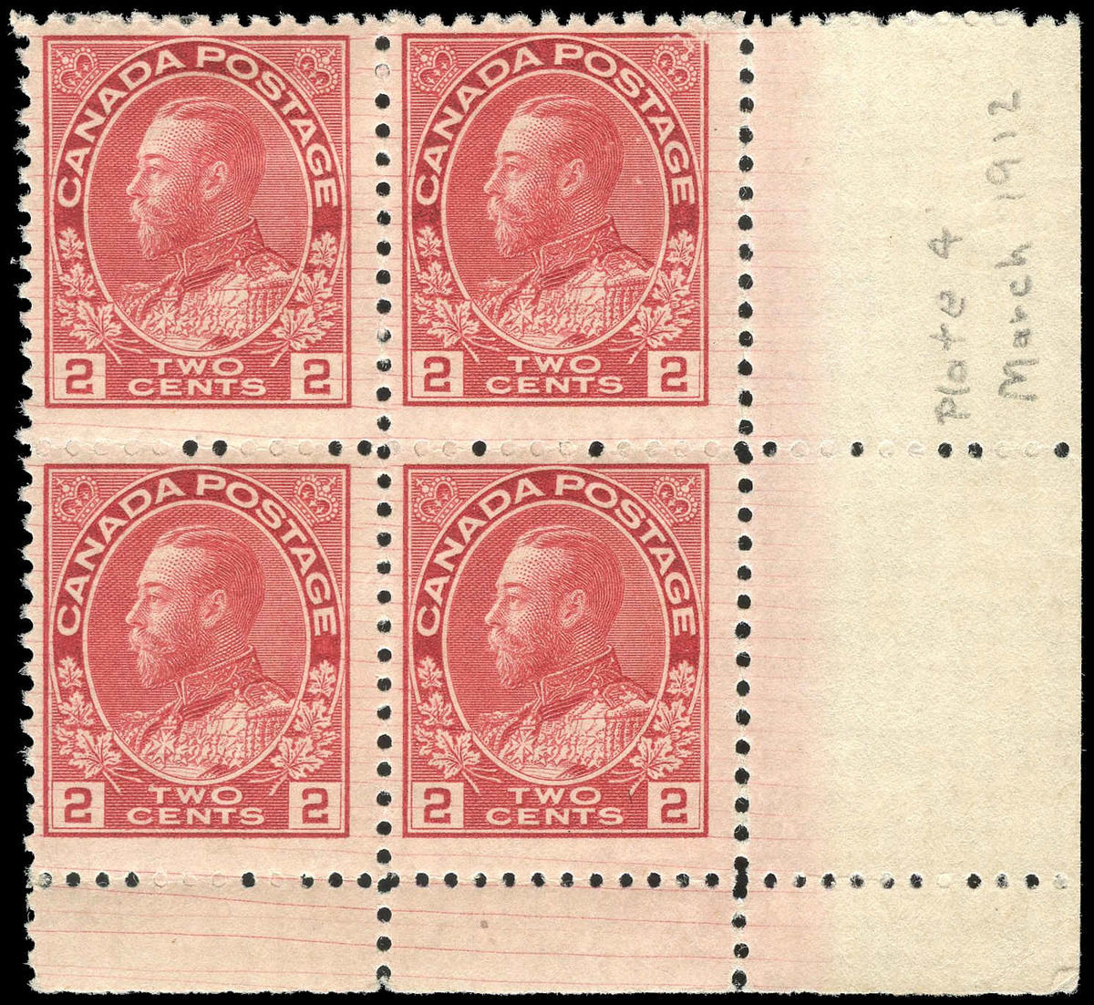 King George V Scott's #104-119 Canada Used Some perfs are trimmed 1911-1925