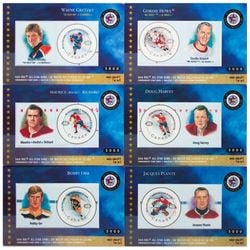 nhl all stars stamp cards first issue