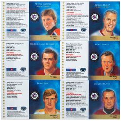 nhl all stars stamp cards first issue