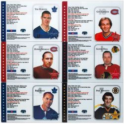 nhl all stars stamp cards third issue