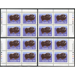 canada stamp 1174a musk ox 59 1989 PB SET VFNH