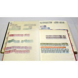 used stock books with hundreds of used canadian stamps from 321 to 1222