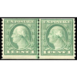 us stamp postage issues 452 washington 1 1914 l pa mint nh 003