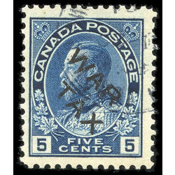 canada stamp mr war tax mr2b war tax 5 1915 u f vf 001