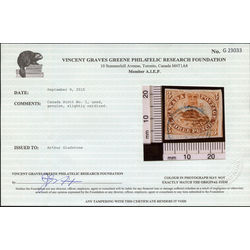 canada stamp 1 beaver 3d 1851 u f vf 003