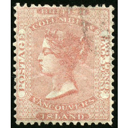 british columbia vancouver island stamp 2 queen victoria 2 d 1860 u vf 004