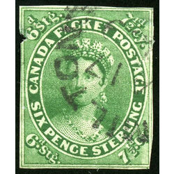 canada stamp 9a queen victoria 7 d 1857 u vf 003