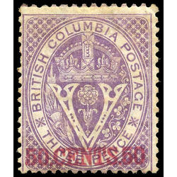 british columbia vancouver island stamp 12 surcharge 1867 m fog 004