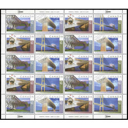 canada stamp 1573a bridges 1995 m pane bl