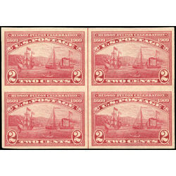 us stamp postage issues 373 s s clermont 2 1909 block m nh 001