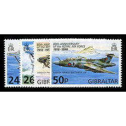 gibraltar stamp 755 8 royal air force 1998
