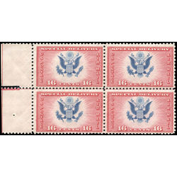 us stamp c air mail ce2 seal of united states 16 1936 center line block mint