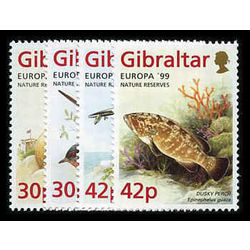 gibraltar stamp 794 7 nature reserves 1999