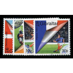 gibraltar stamp 832 5 soccer european 2000
