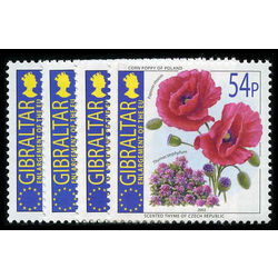 gibraltar stamp 946 9 enlargement of european flowers 2003
