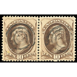 us stamp postage issues 161 jefferson 10 1873 pair u